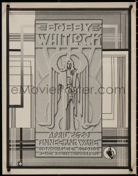 5b0049 BOBBY WHITLOCK 17x22 music poster 1970s appearing at Finnegans Wake, cool art!