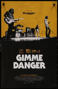 5b0065 GIMME DANGER mini poster 2016 Iggy Pop, Asheton, Asheton, Williamson, b/w image!