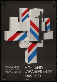 5b0089 HOLLAND LAKASEPITESZET 1945-1970 22x32 Hungarian museum/art exhibition 1973 Andras Mate!