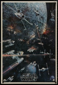 5b0055 STAR WARS 22x33 music poster 1977 George Lucas classic, John Berkey artwork, soundtrack!