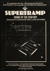 5b0056 SUPERTRAMP 17x23 German music poster 1977 Crime of the Century, cool sci-fi art!