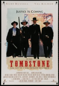 5b1163 TOMBSTONE DS 1sh 1993 Kurt Russell as Wyatt Earp, Val Kilmer as Doc Holliday!