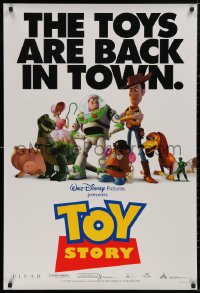 5b1164 TOY STORY DS 1sh 1995 Disney & Pixar cartoon, great images of Buzz Lightyear, Woody & cast!