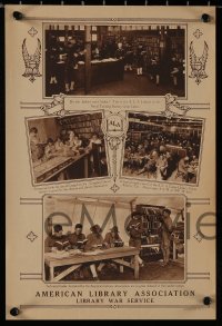 5b0161 AMERICAN LIBRARY ASSOCIATION group of 3 10x15x20 WWI war posters 1910s Library War Service!