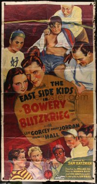 5c0311 BOWERY BLITZKRIEG 3sh 1941 East Side Kids, Huntz Hall, Leo Gorcey, Keye Luke, boxing, rare!
