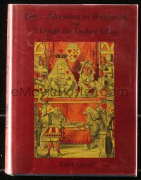 5c0032 ALICE IN WONDERLAND/THROUGH THE LOOKING GLASS hardcover book 1930 John Tenniel illustrattions!