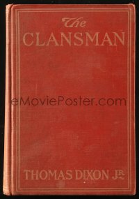 5c0238 BIRTH OF A NATION hardcover book 1915 Thomas Dixon's The Clansman w/D.W. Griffith movie scenes