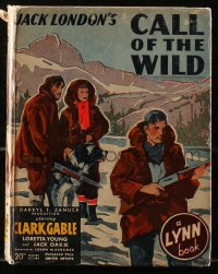 5c0014 CALL OF THE WILD Lynn hardcover book 1935 Jack London's novel with scenes from the movie!