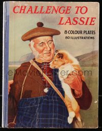 5c0240 CHALLENGE TO LASSIE English hardcover book 1949 with 8 color plates & 80 illustrations!
