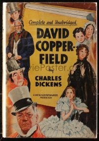 5c0149 DAVID COPPERFIELD hardcover book 1935 Charles Dickens novel w/scenes from W.C. Fields movie!