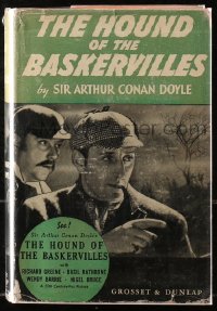 5c0167 HOUND OF THE BASKERVILLES hardcover book 1939 Sir Arthur Conan Doyle's Sherlock Holmes!