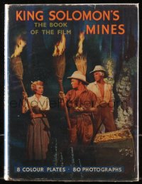 5c0178 KING SOLOMON'S MINES English hardcover book 1950 H. Rider Haggard's novel with movie scenes!