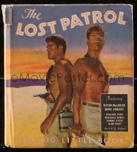 5c0019 LOST PATROL Big Little Book hardcover book 1934 with scenes from the John Ford movie!