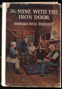 5c0189 MINE WITH THE IRON DOOR hardcover book 1924 Harold Bell Wright's novel with movie scenes!