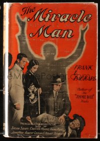 5c0190 MIRACLE MAN hardcover book 1932 Frank L. Packard's novel from the play by George M. Cohan!