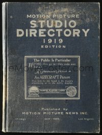 5c0062 MOTION PICTURE STUDIO DIRECTORY hardcover book 1919 info on stars, directors & other crew!