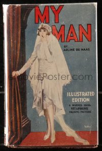 5c0193 MY MAN English hardcover book 1929 Arline de Haas' novel with scenes from Fanny Brice movie!