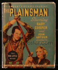 5c0023 PLAINSMAN Big Little Book hardcover book 1936 with scenes from Cecil B. DeMille's movie!
