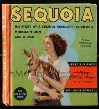 5c0024 SEQUOIA Big Little Book hardcover book 1934 with scenes from the Jean Parker movie!