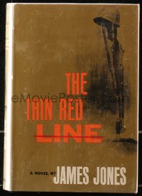 5c0227 THIN RED LINE first edition hardcover book 1962 James Jones' novel that later became a movie!