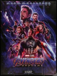 5c1037 AVENGERS: ENDGAME advance French 1p 2019 Marvel, montage with Downey Jr., Hemsworth & cast!