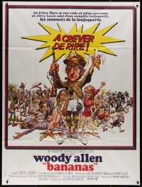 5c1042 BANANAS French 1p 1972 great artwork of Woody Allen by E.C. Comics artist Jack Davis!