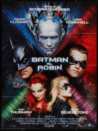 5c1045 BATMAN & ROBIN French 1p 1997 Clooney, O'Donnell, Schwarzenegger, Thurman, Silverstone