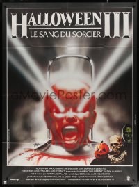 5c1205 HALLOWEEN III French 1p 1983 Season of the Witch, sequel, cool horror image by Landi!