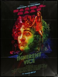 5c1242 INHERENT VICE advance French 1p 2015 cool Chorney montage art of Joaquin Phoenix & top stars!