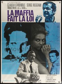 5c1296 MAFIA French 1p 1969 Franco Nero, Lee J. Cobb, sexy Claudia Cardinale, Savkoff art!