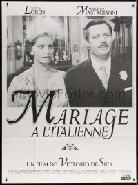 5c1303 MARRIAGE ITALIAN STYLE French 1p R2000s de Sica's Matrimonio all'Italiana, Loren, Mastroianni