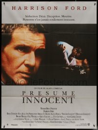 5c1370 PRESUMED INNOCENT French 1p 1990 Harrison Ford, some people would kill for love!
