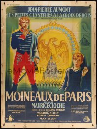 5c1413 SPARROWS OF PARIS French 1p 1953 Moineaux de Paris, Aumont, artwork by Boris Grinsson!