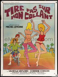 5c1437 TIRE PAS SUR MON COLLANT French 1p 1978 wacky artwork of sexy girls by Lynch Guillotin!