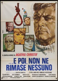 5c0846 AND THEN THERE WERE NONE Italian 1p 1975 Oliver Reed, Elke Sommer, great art by Avelli!