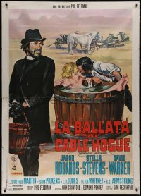 5c0849 BALLAD OF CABLE HOGUE Italian 1p 1970 Peckinpah, Jason Robards & sexy Stella Stevens in tub!