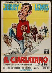 5c0854 BIG MOUTH Italian 1p 1967 different Colizzi art of Jerry Lewis chased by mobsters, rare!