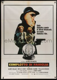 5c0881 FAMILY PLOT Italian 1p 1976 Hitchcock, Karen Black, Bruce Dern, diabolically entertaining!