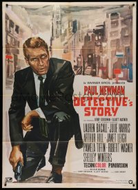 5c0894 HARPER Italian 1p 1966 cool different Ercole Brini art of Paul Newman, Detective's Story!