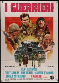 5c0906 KELLY'S HEROES Italian 1p 1970 Clint Eastwood, Telly Savalas, Don Rickles, Donald Sutherland