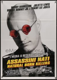 5c0936 NATURAL BORN KILLERS Italian 1p 1994 Oliver Stone cult classic, great c/u of Woody Harrelson!