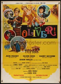 5c0939 OLIVER Italian 1p 1969 Charles Dickens, Mark Lester, Shani Wallis, Carol Reed, Terpning art!