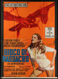 5c0780 KILLING GAME Italian 2p 1968 different Enzo Nistri art of sexy Claudine Auger!