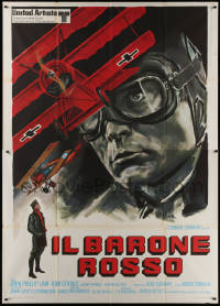 5c0831 VON RICHTHOFEN & BROWN Italian 2p 1971 Roger Corman, different art of WWI airplanes & Law!