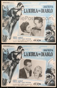 5c0483 BEAT THE DEVIL 2 Mexican LCs 1953 Humphrey Bogart, Gina Lollobrigida & Jennifer Jones!