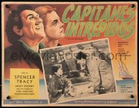 5c0492 CAPTAINS COURAGEOUS Mexican LC 1937 Spencer Tracy & Freddie Bartholomew in inset AND border!