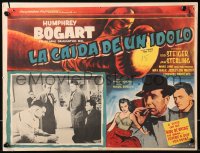 5c0506 HARDER THEY FALL Mexican LC 1957 Humphrey Bogart, Rod Steiger & boxer Mike Lane!