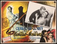 5c0507 HARRIET CRAIG Mexican LC 1951 c/u of Joan Crawford & Wendell Corey + great border art!