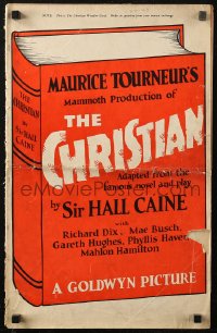 5c0371 CHRISTIAN pressbook 1923 Maurice Tourneur directed, Richard Dix, Mae Busch, ultra rare!