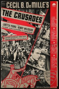 5c0376 CRUSADES pressbook 1935 Cecil B. DeMille, Loretta Young, lots of cool advertising images!